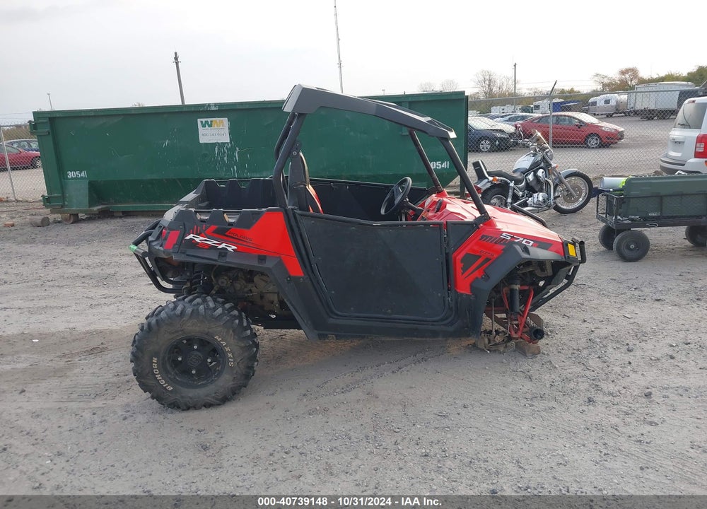 2017 POLARIS RZR S 570 EPS VIN: 4XAVJE576HB685781