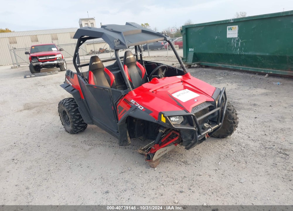 2017 POLARIS RZR S 570 EPS VIN: 4XAVJE576HB685781