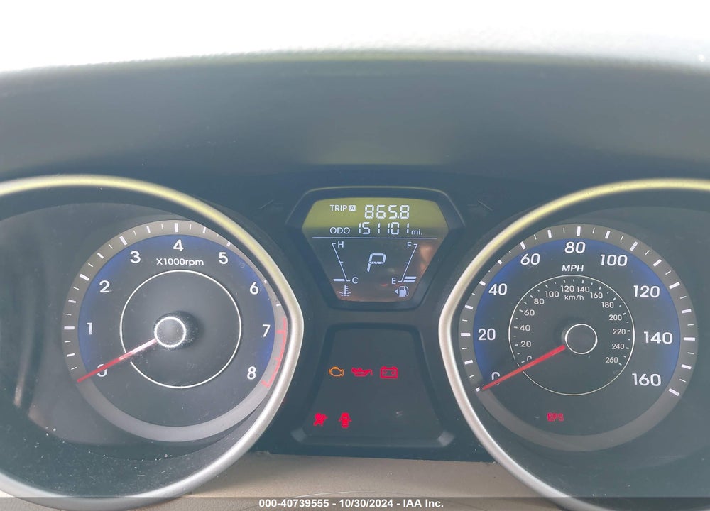 2012 HYUNDAI ELANTRA GLS (ULSAN PLANT) VIN: KMHDH4AE8CU314404