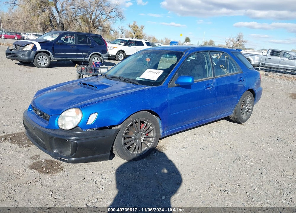 2002 SUBARU IMPREZA WRX VIN: JF1GG29612G805101