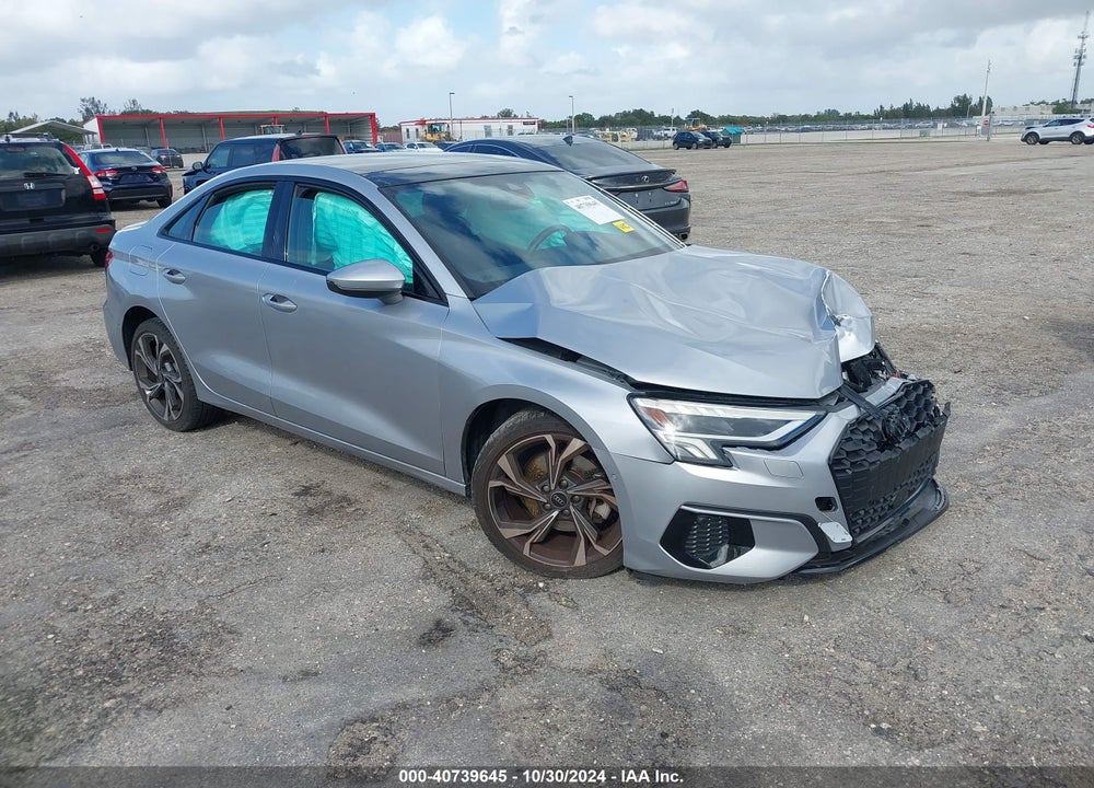 2023 AUDI A3 PREMIUM 40 TFSI FRONT-WHEEL DRIVE S TRONIC VIN: WAUAUDGY2PA047740