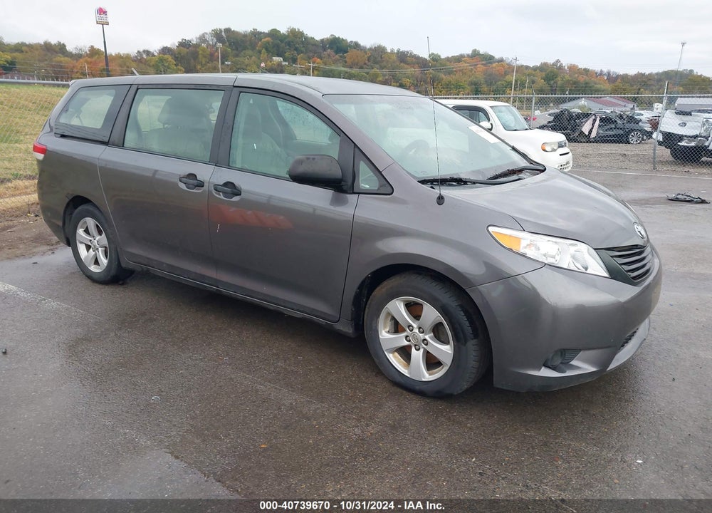 2012 TOYOTA SIENNA BASE V6 7 PASSENGER VIN: 5TDZK3DC5CS210912