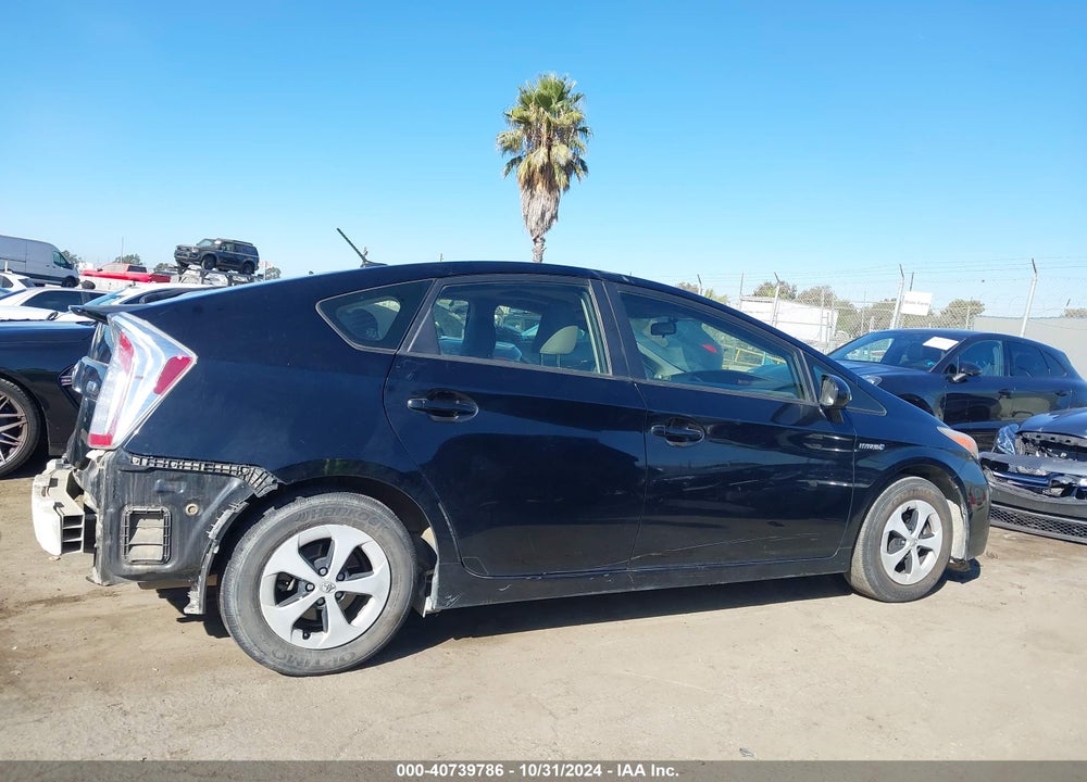 2013 TOYOTA PRIUS THREE VIN: JTDKN3DU9D5553036
