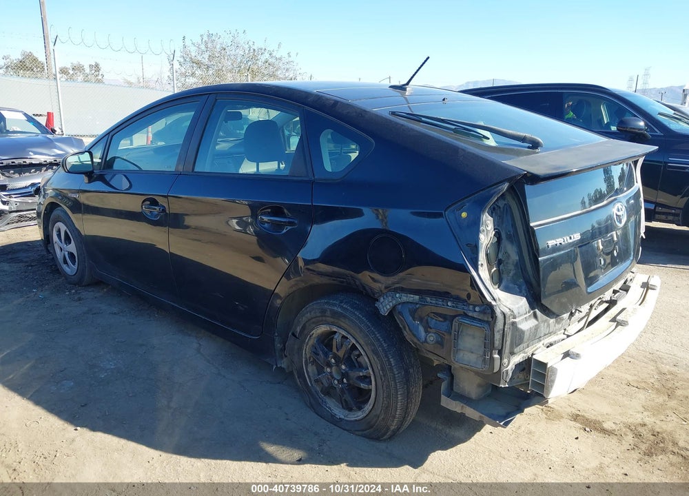 2013 TOYOTA PRIUS THREE VIN: JTDKN3DU9D5553036
