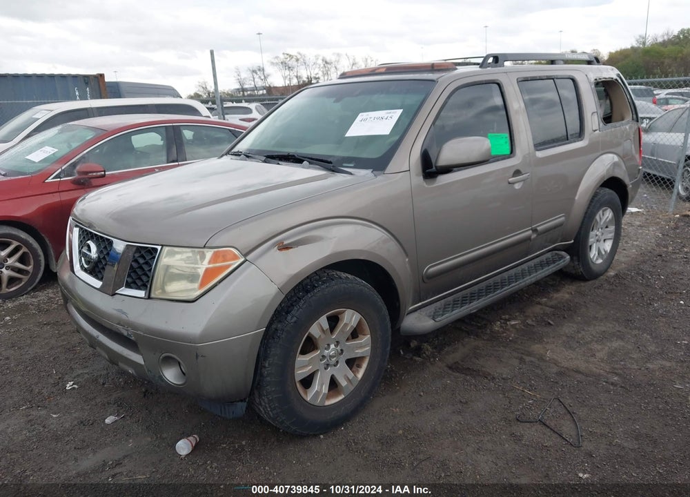 2007 NISSAN PATHFINDER LE VIN: 5N1AR18U77C622011