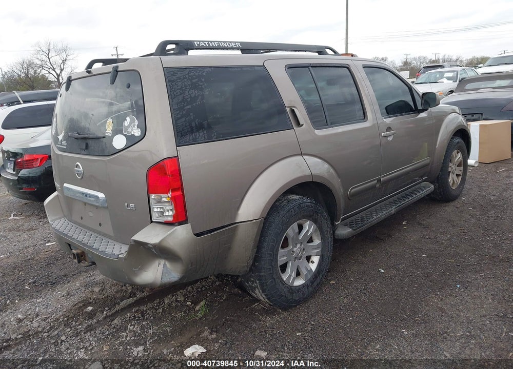 2007 NISSAN PATHFINDER LE VIN: 5N1AR18U77C622011