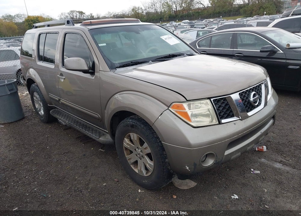 2007 NISSAN PATHFINDER LE VIN: 5N1AR18U77C622011