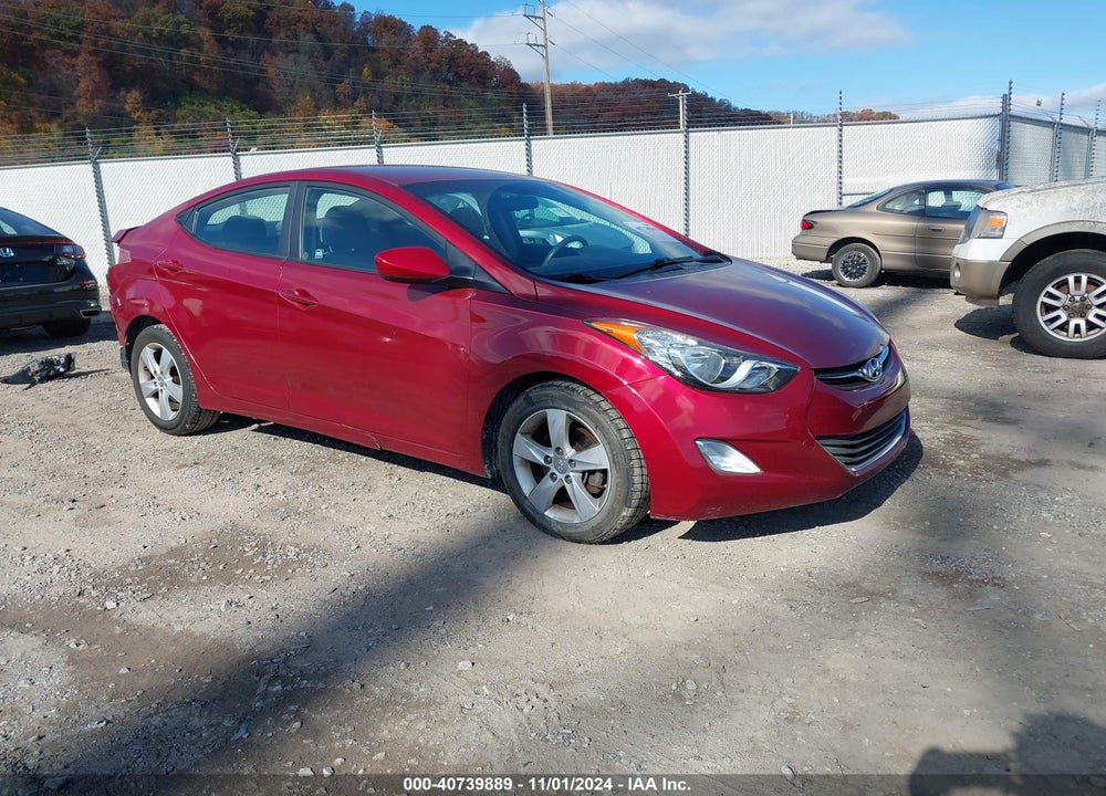2013 HYUNDAI ELANTRA GLS VIN: 5NPDH4AE8DH386431