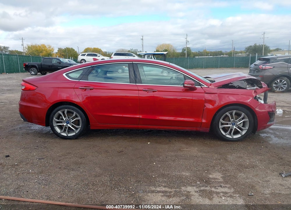 2019 FORD FUSION SEL VIN: 3FA6P0CD5KR255918