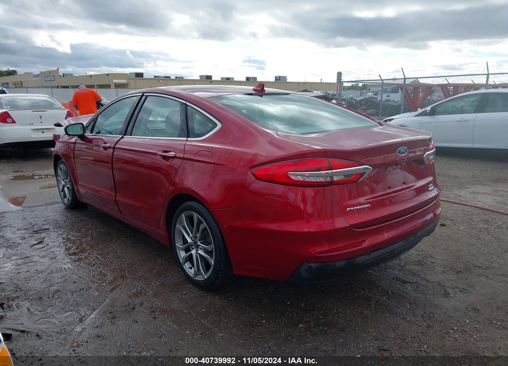 2019 FORD FUSION SEL VIN: 3FA6P0CD5KR255918