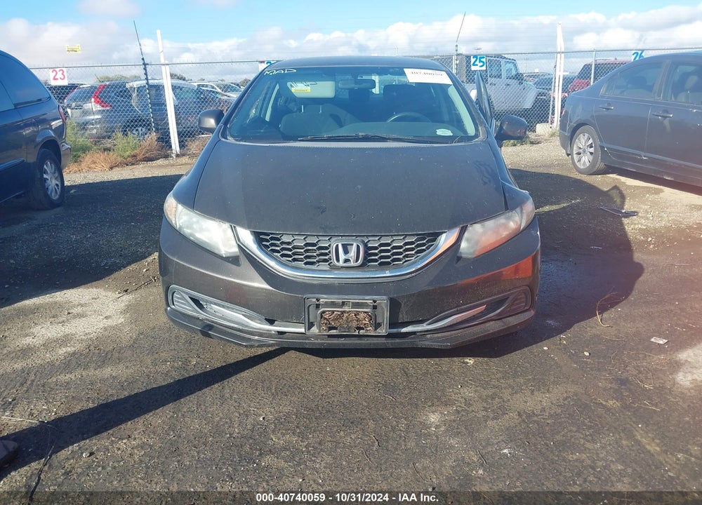 2013 HONDA CIVIC LX VIN: 19XFB2F53DE201939