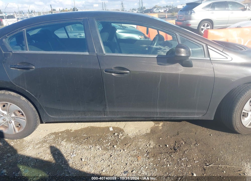 2013 HONDA CIVIC LX VIN: 19XFB2F53DE201939