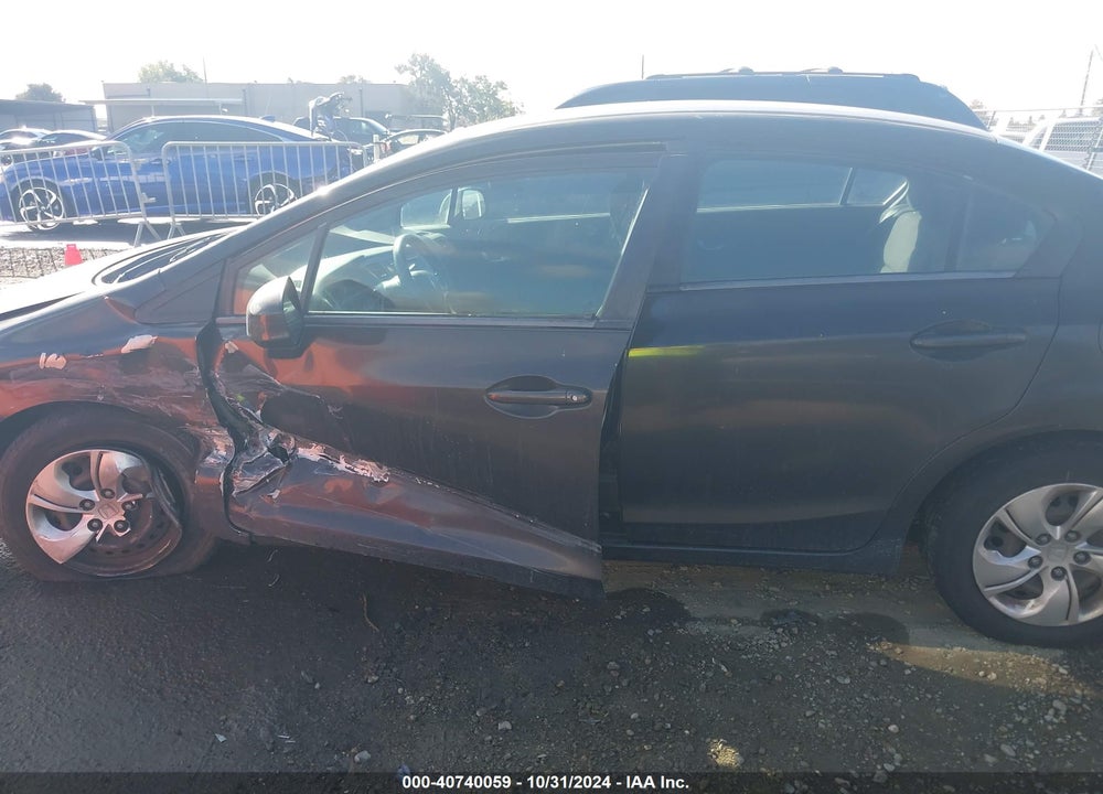 2013 HONDA CIVIC LX VIN: 19XFB2F53DE201939