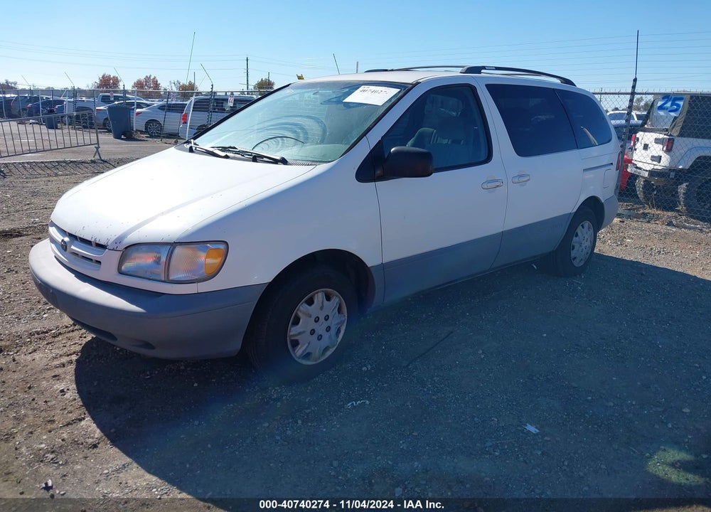 2000 TOYOTA SIENNA LE VIN: 4T3ZF13C3YU290601