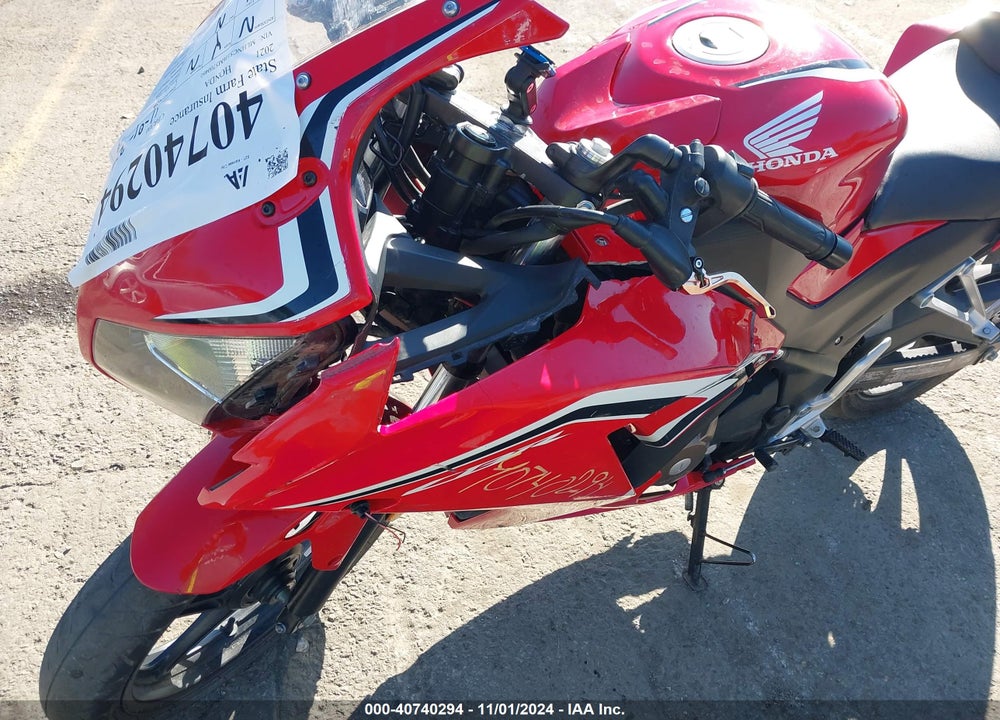 2021 HONDA CBR300 R VIN: MLHNC5106M5700460