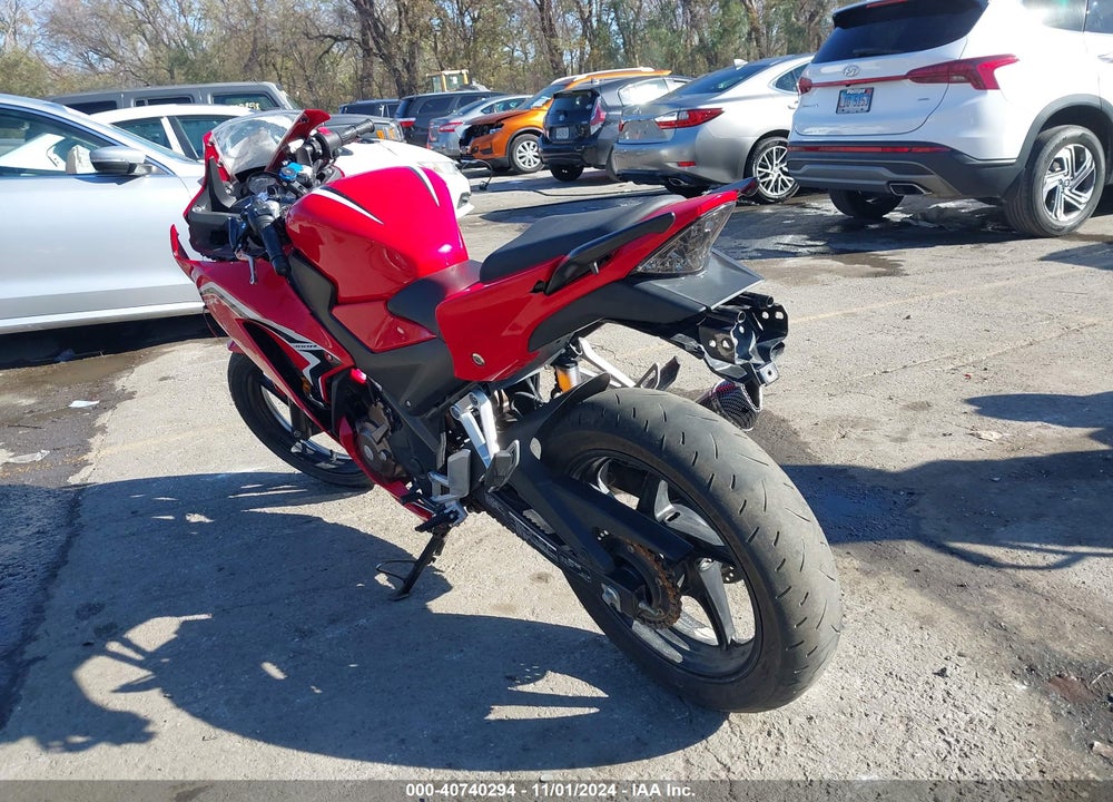 2021 HONDA CBR300 R VIN: MLHNC5106M5700460
