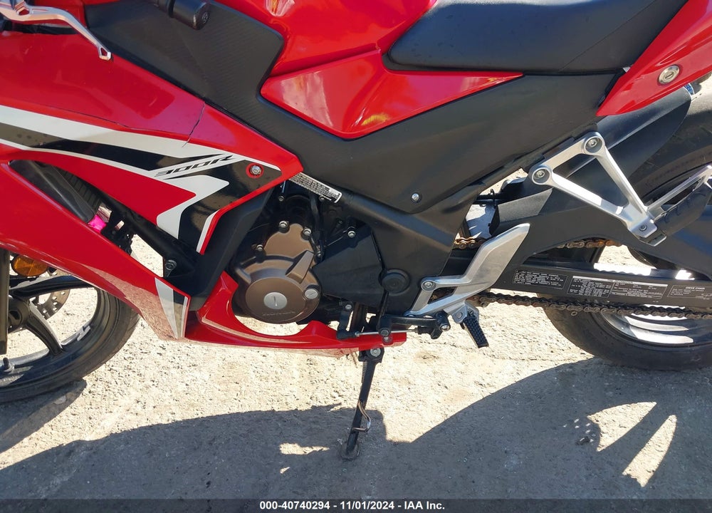 2021 HONDA CBR300 R VIN: MLHNC5106M5700460
