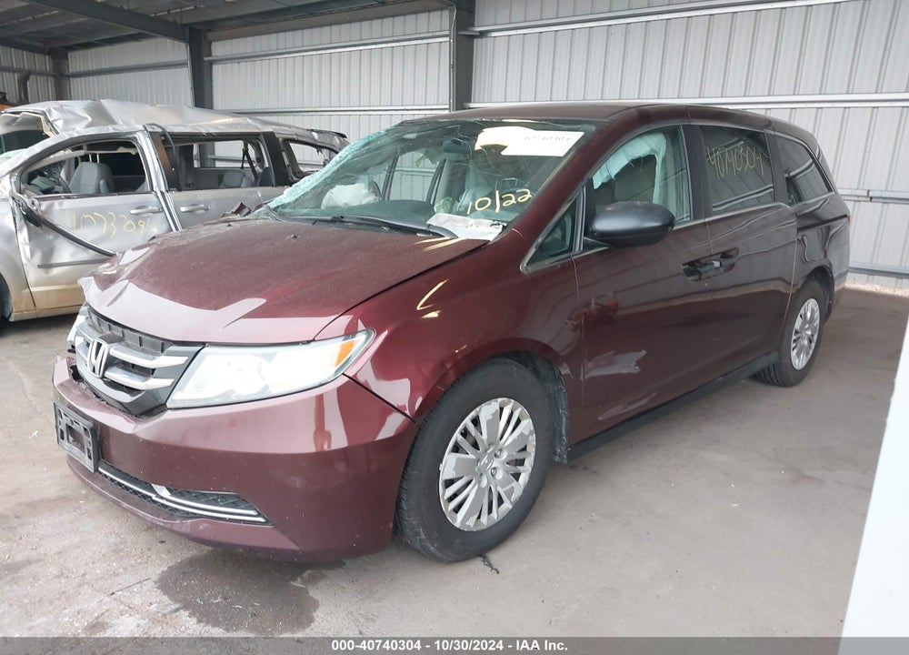 2016 HONDA ODYSSEY LX VIN: 5FNRL5H29GB041255