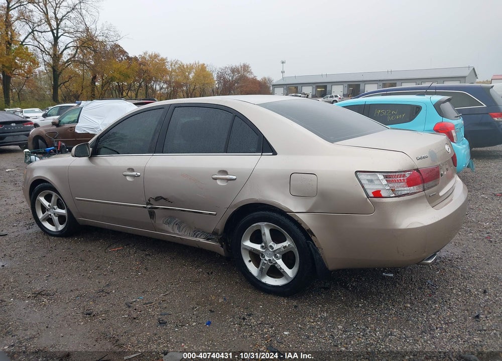 2007 HYUNDAI SONATA LIMITED/SE V6 VIN: 5NPEU46F97H193873