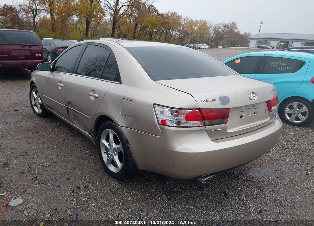 2007 HYUNDAI SONATA LIMITED/SE V6 VIN: 5NPEU46F97H193873