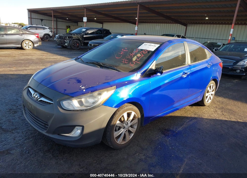2013 HYUNDAI ACCENT GLS VIN: KMHCU4AEXDU463468