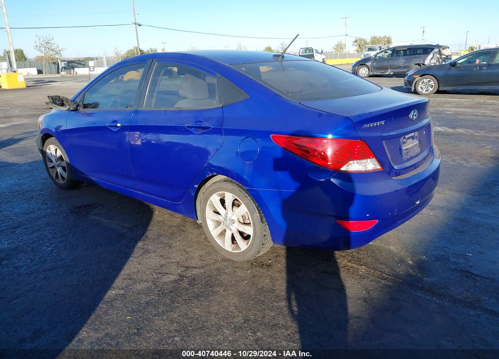 2013 HYUNDAI ACCENT GLS VIN: KMHCU4AEXDU463468