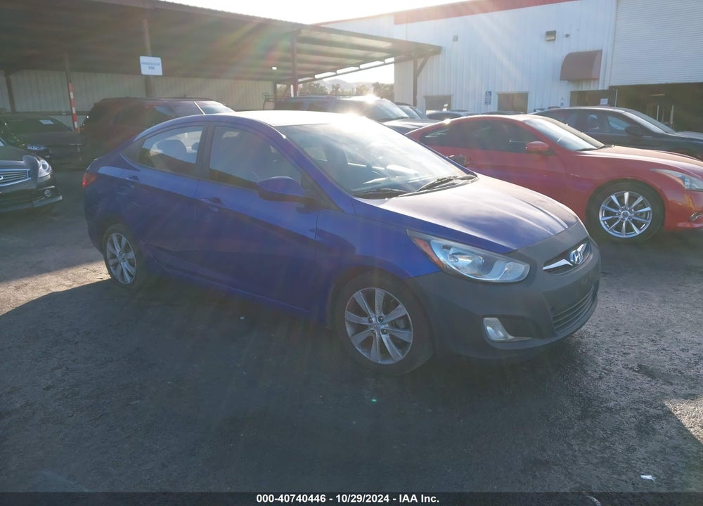 2013 HYUNDAI ACCENT GLS VIN: KMHCU4AEXDU463468