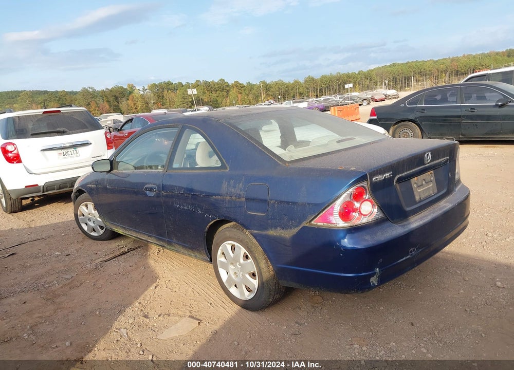 2001 HONDA CIVIC EX VIN: 1HGEM22941L076484
