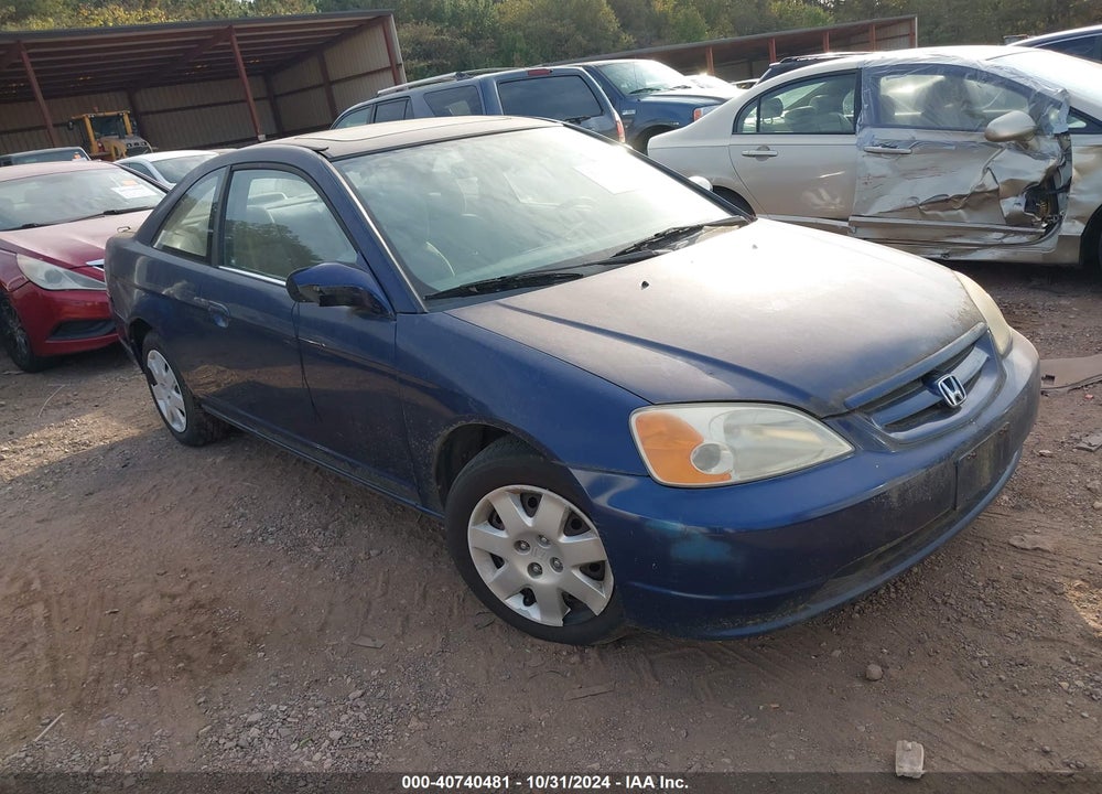 2001 HONDA CIVIC EX VIN: 1HGEM22941L076484