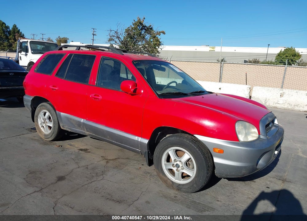 2004 HYUNDAI SANTA FE GLS VIN: KM8SC73D34U839836
