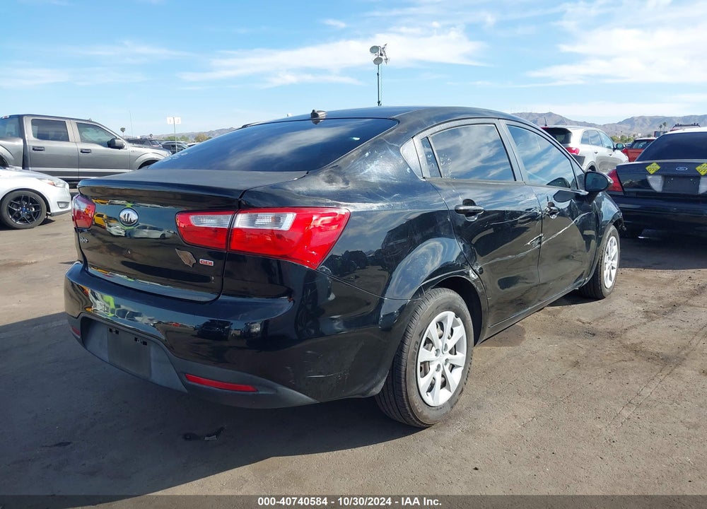 2013 KIA RIO LX VIN: KNADM4A3XD6252182