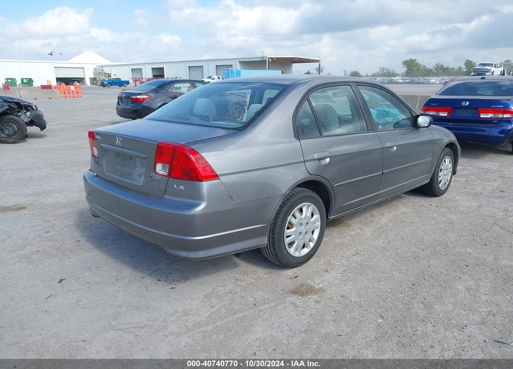 2005 HONDA CIVIC LX VIN: 2HGES16625H504958
