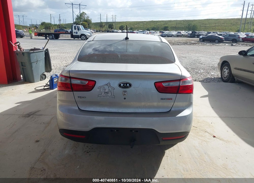 2012 KIA RIO EX VIN: KNADN4A39C6051224