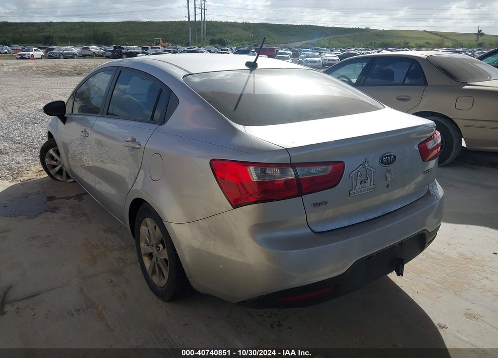 2012 KIA RIO EX VIN: KNADN4A39C6051224