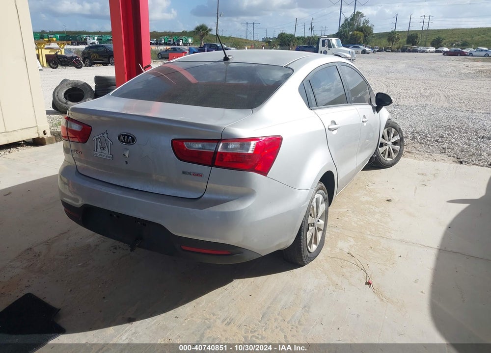 2012 KIA RIO EX VIN: KNADN4A39C6051224