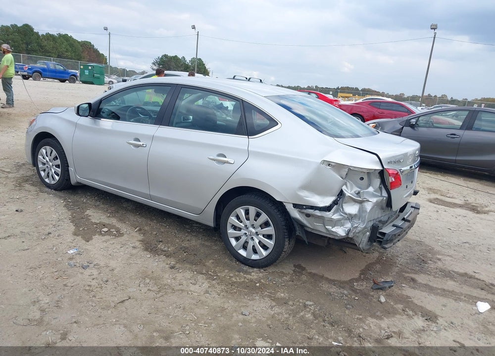 2016 NISSAN SENTRA S VIN: 3N1AB7AP5GY302602