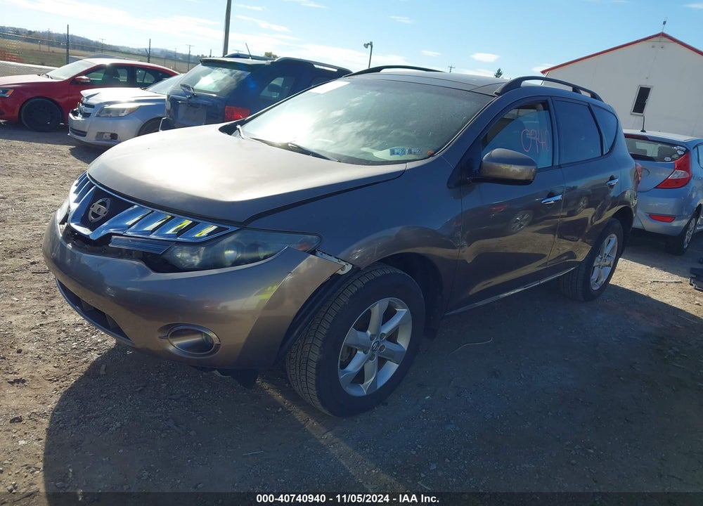 2010 NISSAN MURANO SL VIN: JN8AZ1MW2AW110713