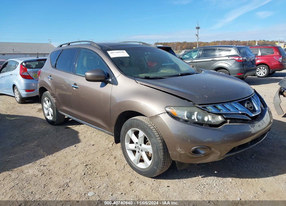 2010 NISSAN MURANO SL VIN: JN8AZ1MW2AW110713
