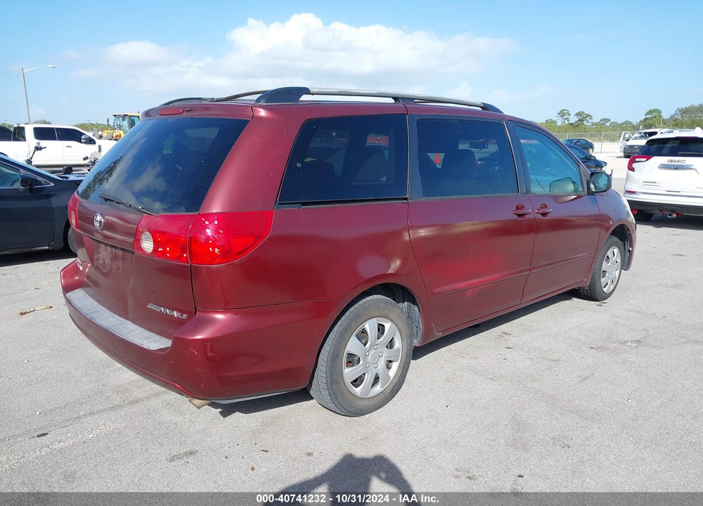 2007 TOYOTA SIENNA LE VIN: 5TDZK23C57S024580