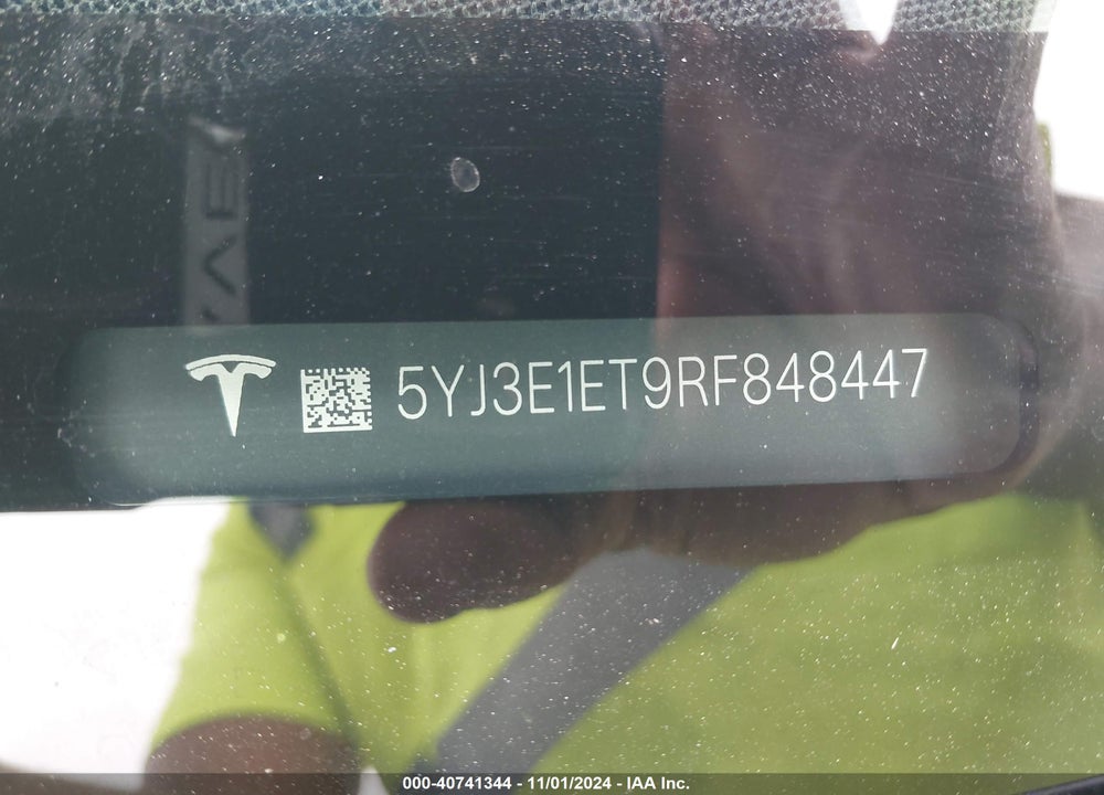 2024 TESLA MODEL 3 PERFORMANCE VIN: 5YJ3E1ET9RF848447