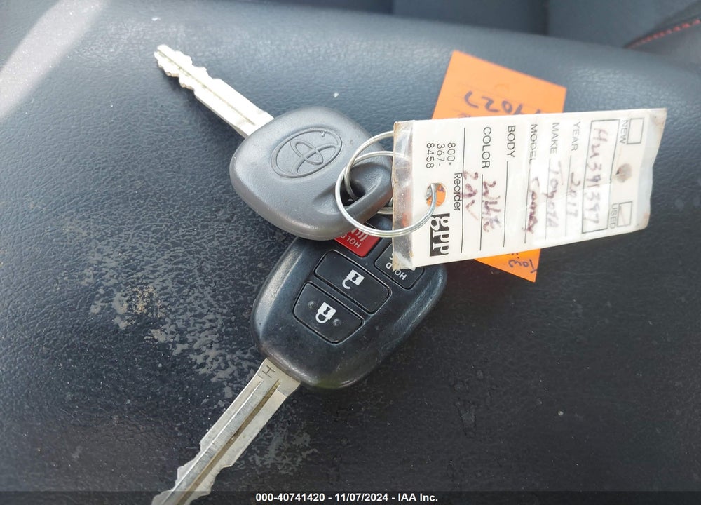 2017 TOYOTA CAMRY SE VIN: 4T1BF1FK2HU391397