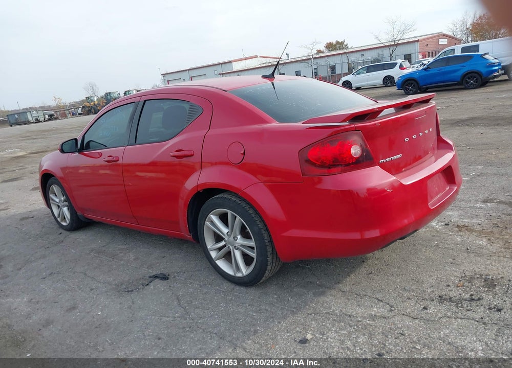 2011 DODGE AVENGER MAINSTREET VIN: 1B3BD1FG9BN513777