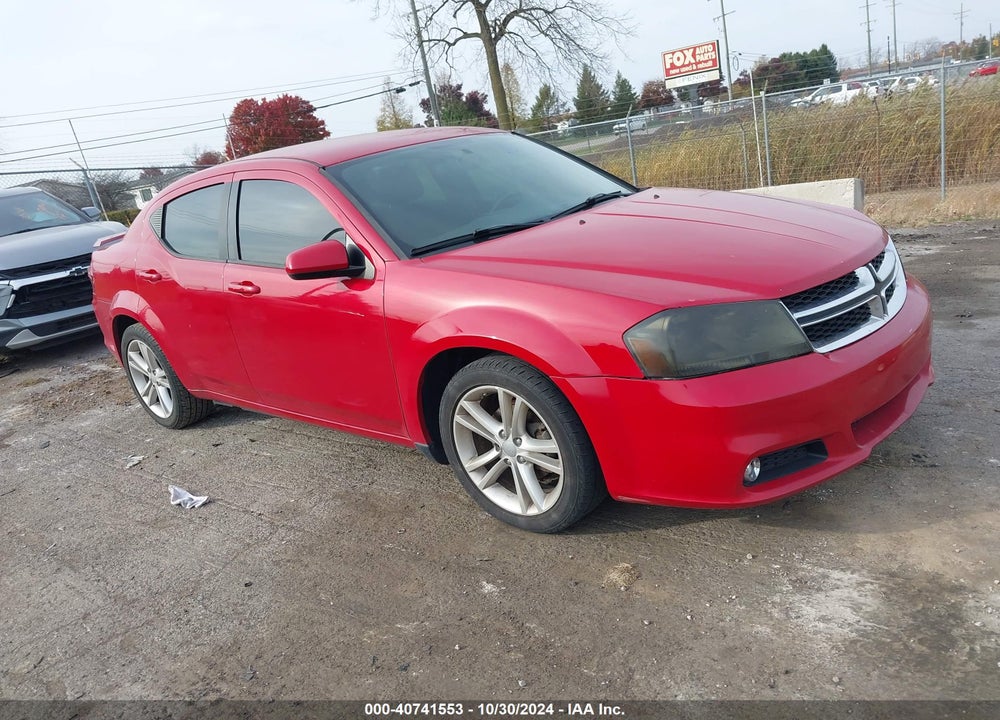 2011 DODGE AVENGER MAINSTREET VIN: 1B3BD1FG9BN513777