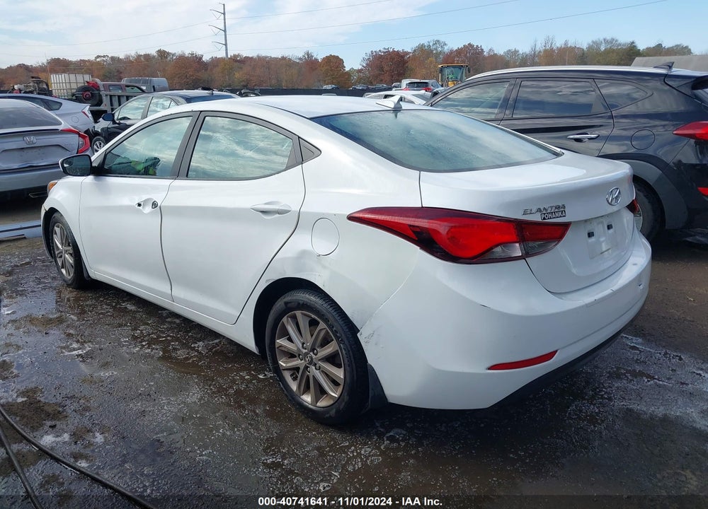 2016 HYUNDAI ELANTRA SE VIN: 5NPDH4AEXGH732676