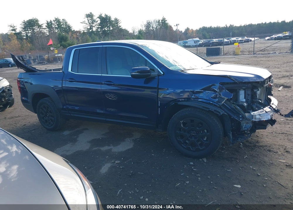 2022 HONDA RIDGELINE RTL VIN: 5FPYK3F52NB012331
