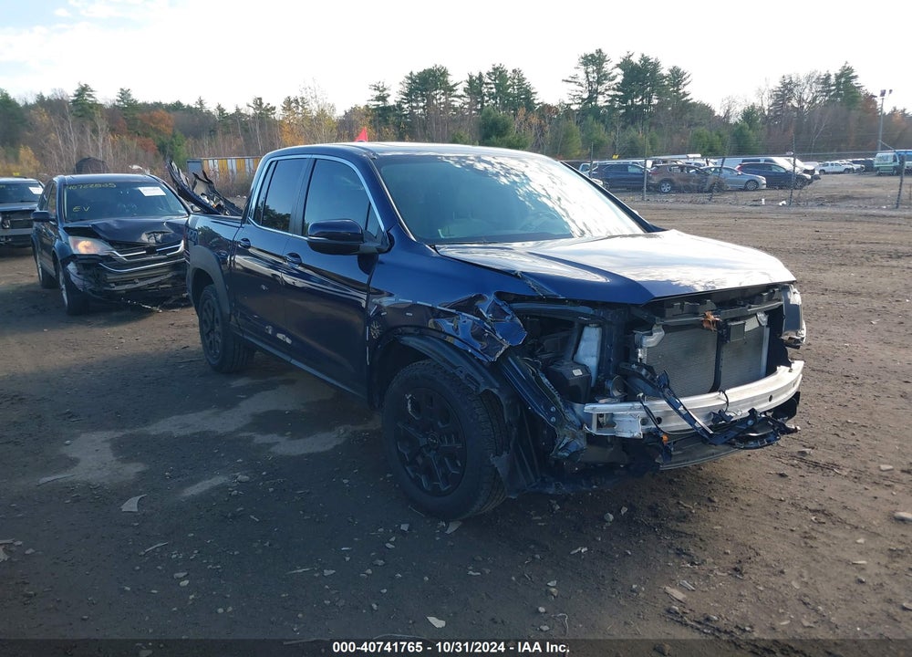 2022 HONDA RIDGELINE RTL VIN: 5FPYK3F52NB012331