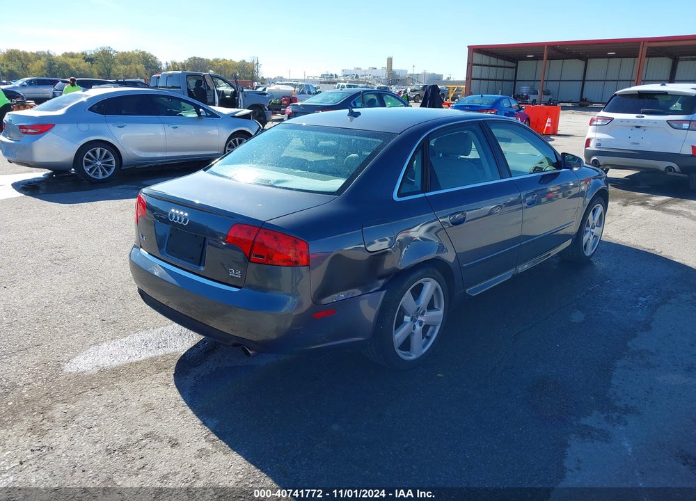 2008 AUDI A4 3.2 VIN: WAUDH78E08A159901