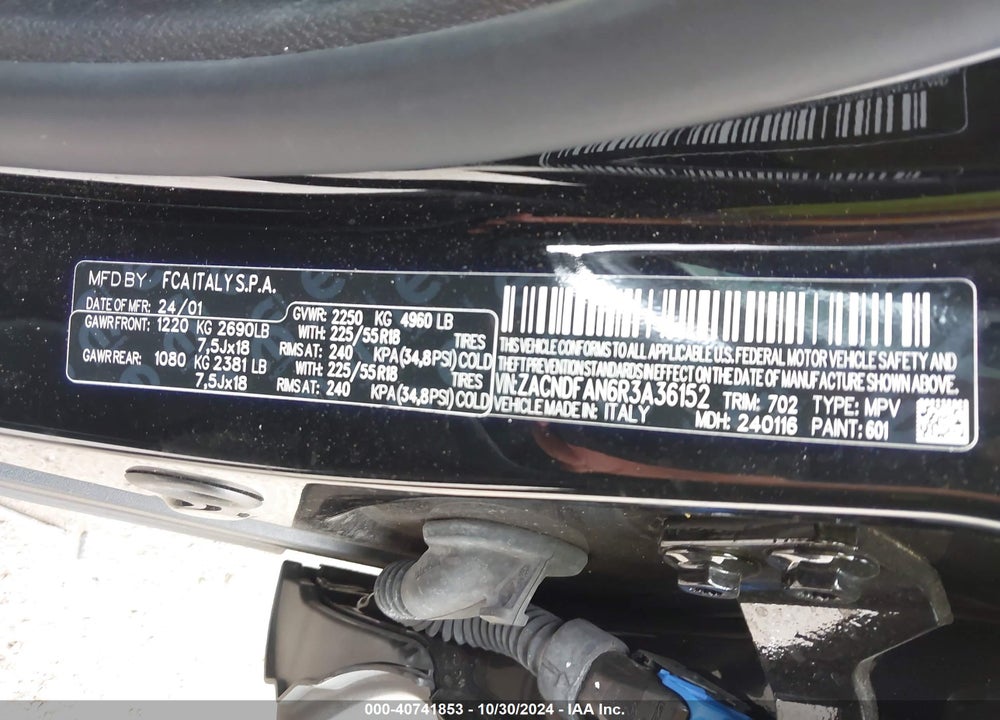 2024 DODGE HORNET GT AWD VIN: ZACNDFAN6R3A36152