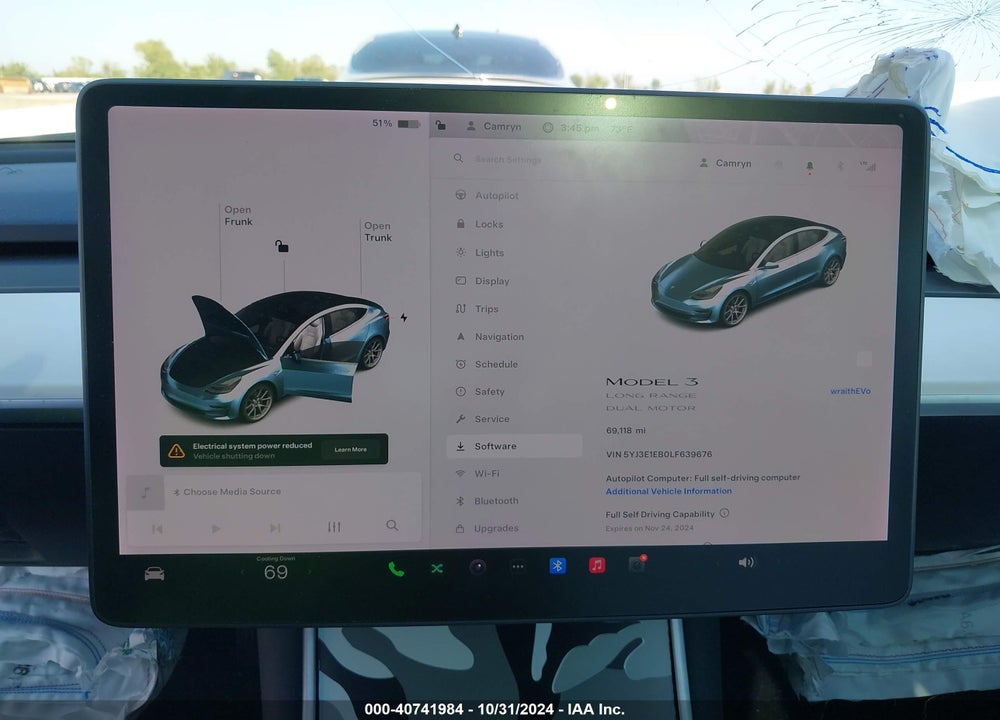 2020 TESLA MODEL 3 VIN: 5YJ3E1EB0LF639676