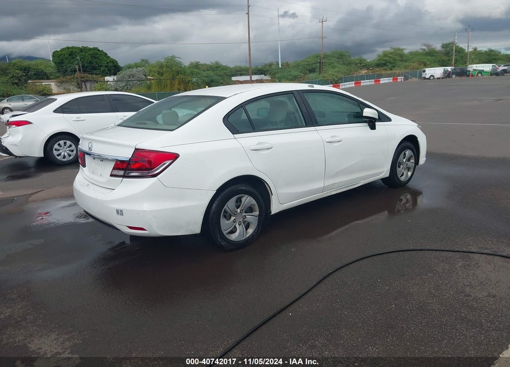 2014 HONDA CIVIC LX VIN: 19XFB2F51EE068518
